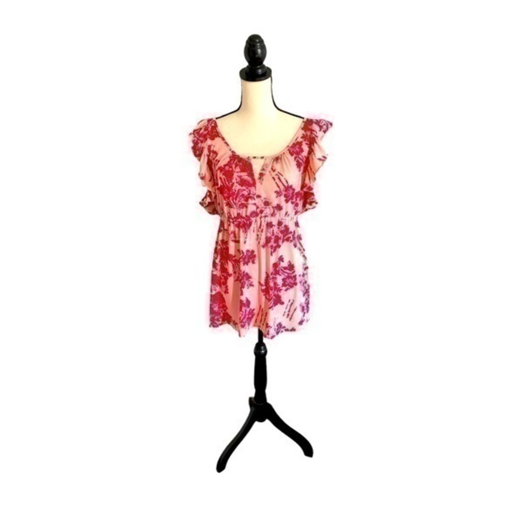 Charlotte Russe Sleeveless Floral Top Size Large